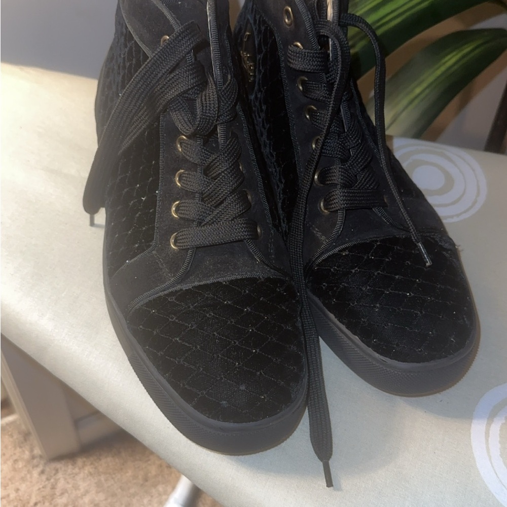 Christian Louboutin Black Sneakers Mesh Design